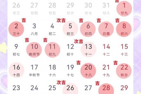2025年农历九月黄道吉日全攻略：选对日子旺整年！